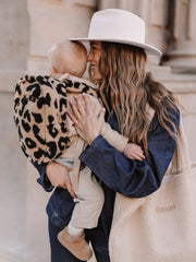 Mochila Leopardo Beige/Negro